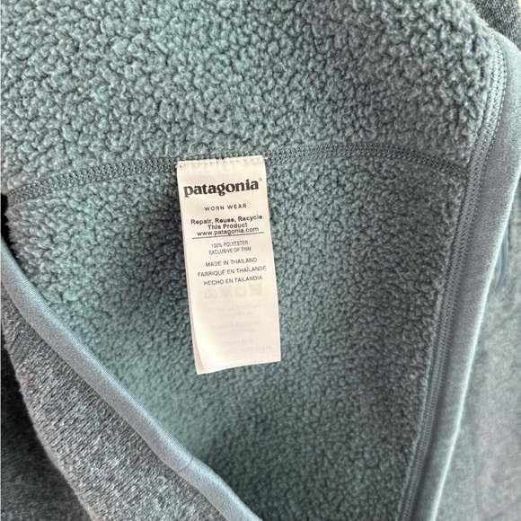 Patagonia Dark Teal Women’s Better Sweater 1/4 Zip Knitted Pullover - Small - Picture 7 of 14